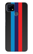BMW Stripes Pattern Realme C25/C25s Hard Case Back Cover by Casekaro