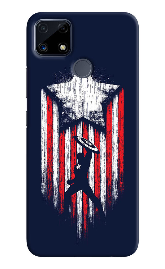 Captain America Marvel Art Realme C25/C25s Hard Case Back Cover by Casekaro