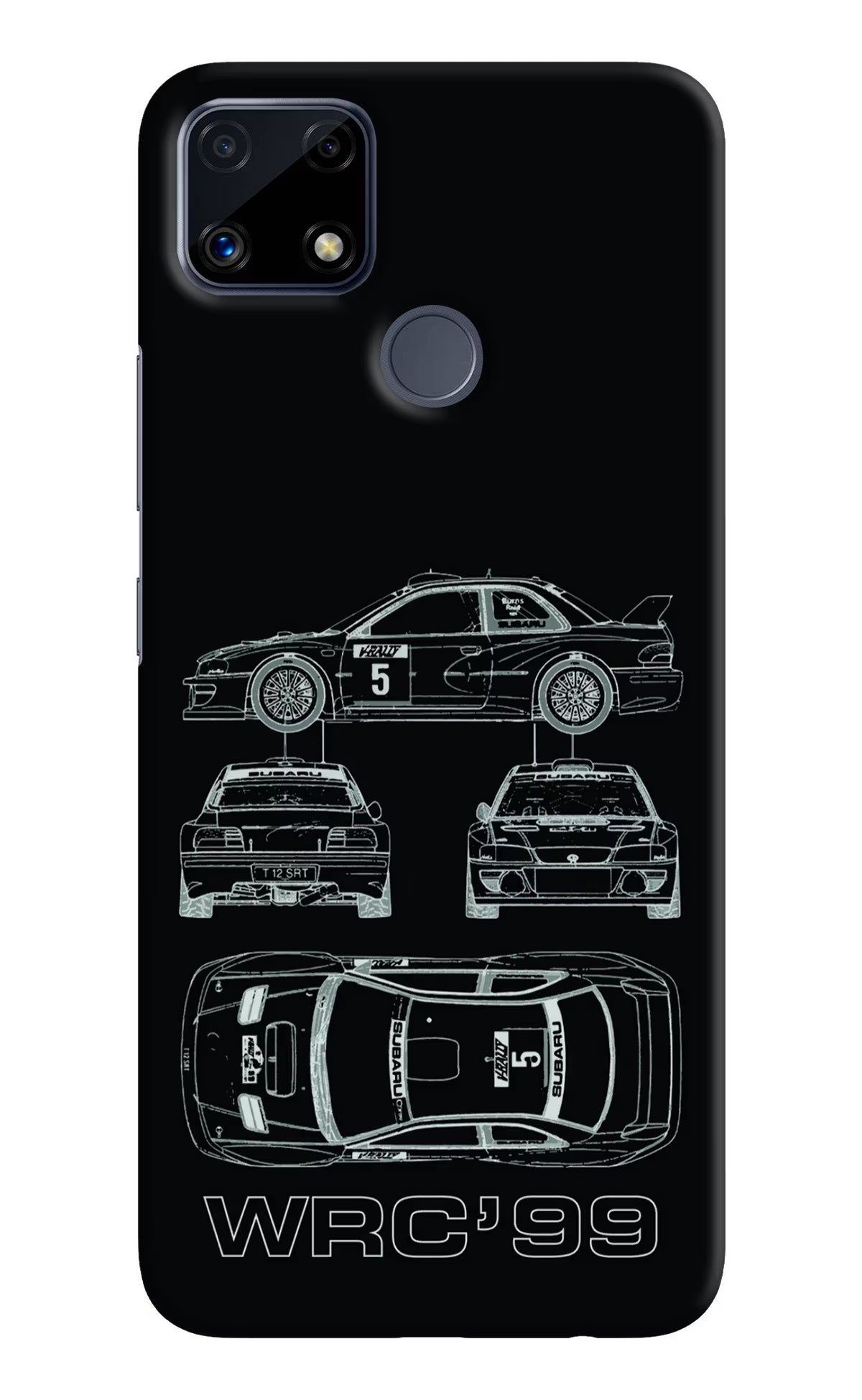 WRC'99 Realme C25/C25s Hard Case Back Cover by Casekaro