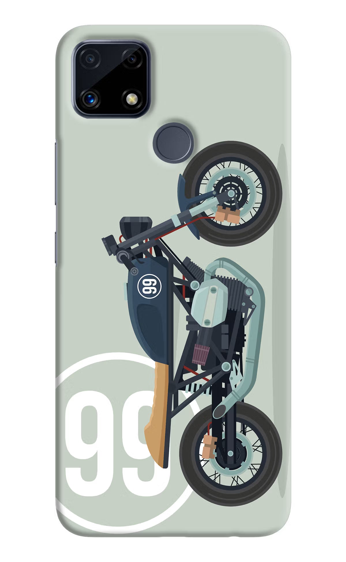 Classic Cafe Racer 99 Realme C25/C25s Hard Case Back Cover by Casekaro
