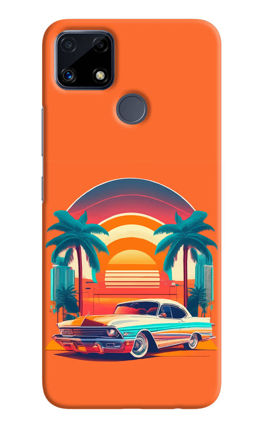 Palm Drive 80s Realme C25/C25s Hard Case Back Cover by Casekaro