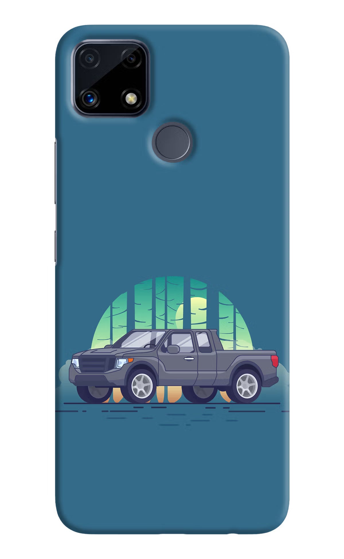 Retro Garage Vibe Realme C25/C25s Hard Case Back Cover by Casekaro
