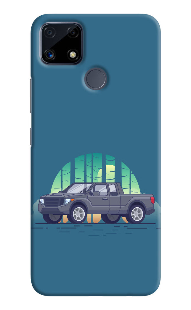 Retro Garage Vibe Realme C25/C25s Hard Case Back Cover by Casekaro