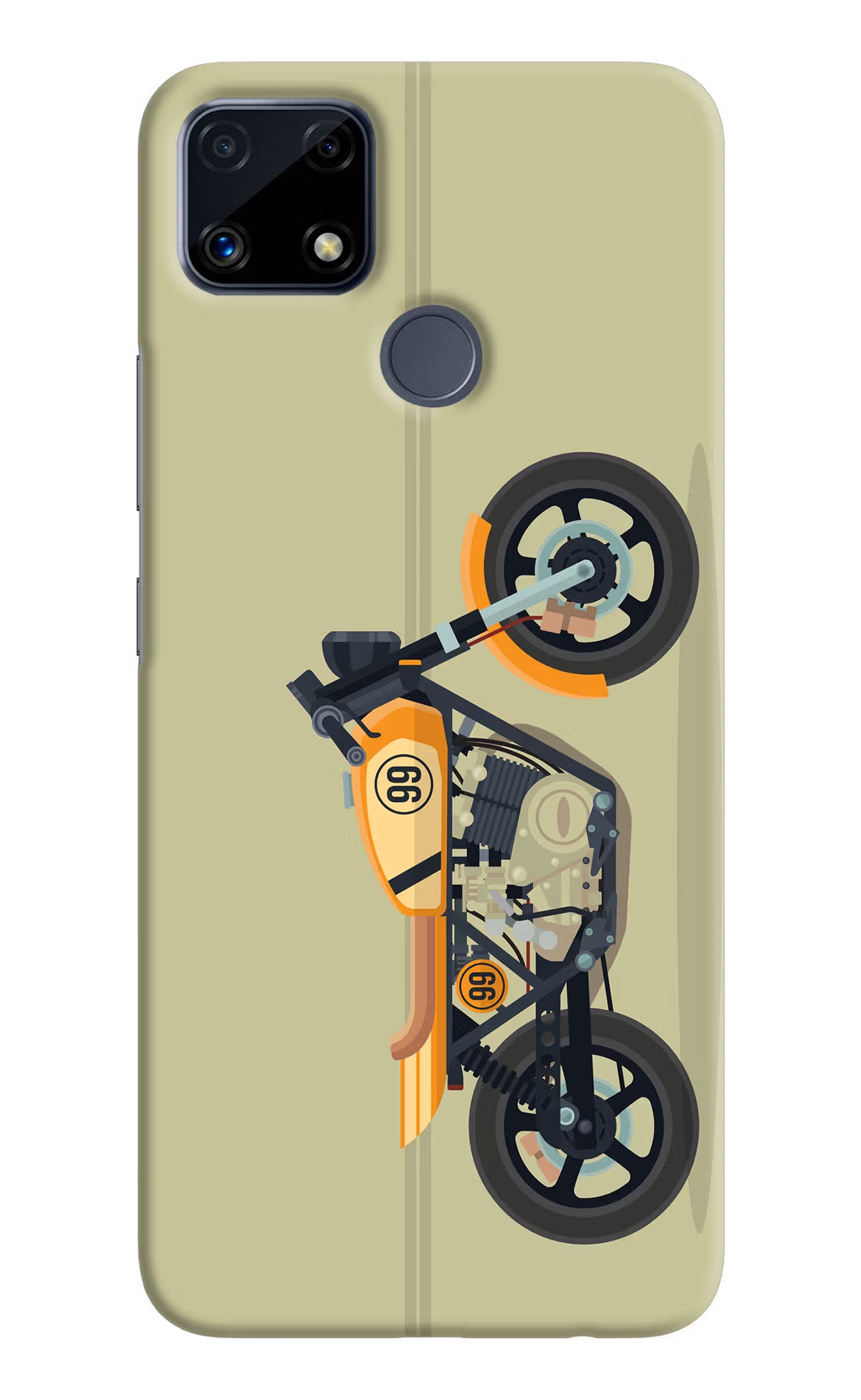 Vertical Speedster Realme C25/C25s Hard Case Back Cover by Casekaro