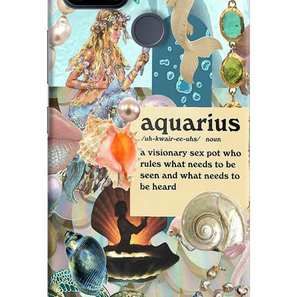Aquarius Zodiac Realme C25/C25s Hard Case Back Cover by Casekaro