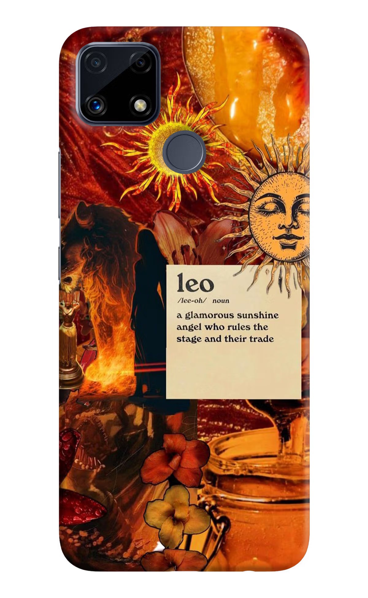 Leo Zodiac Realme C25/C25s Hard Case Back Cover by Casekaro