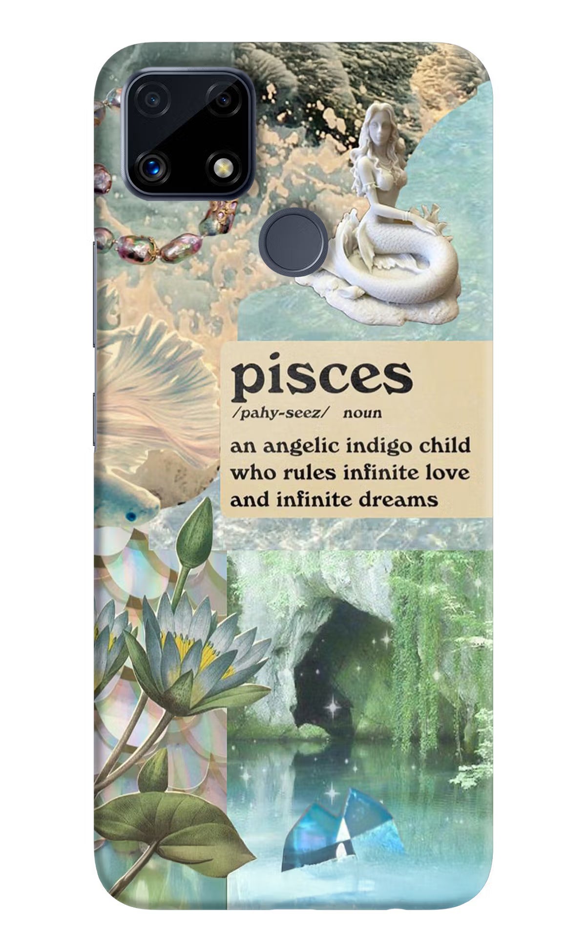 Pisces Zodiac Realme C25/C25s Hard Case Back Cover by Casekaro