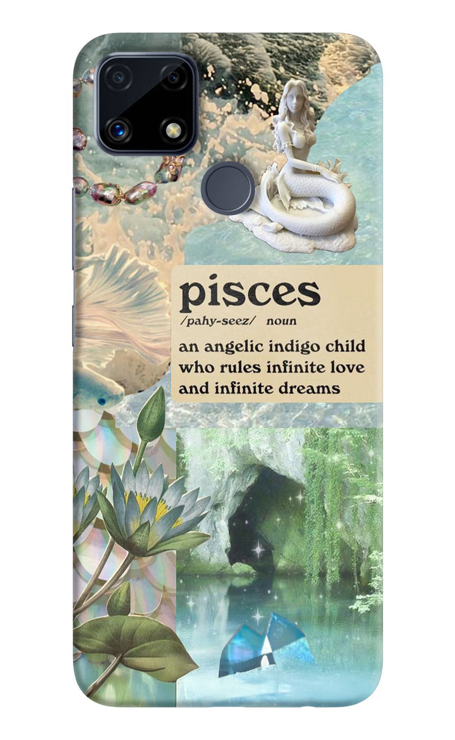 Pisces Zodiac Realme C25/C25s Back Cover, Hard case