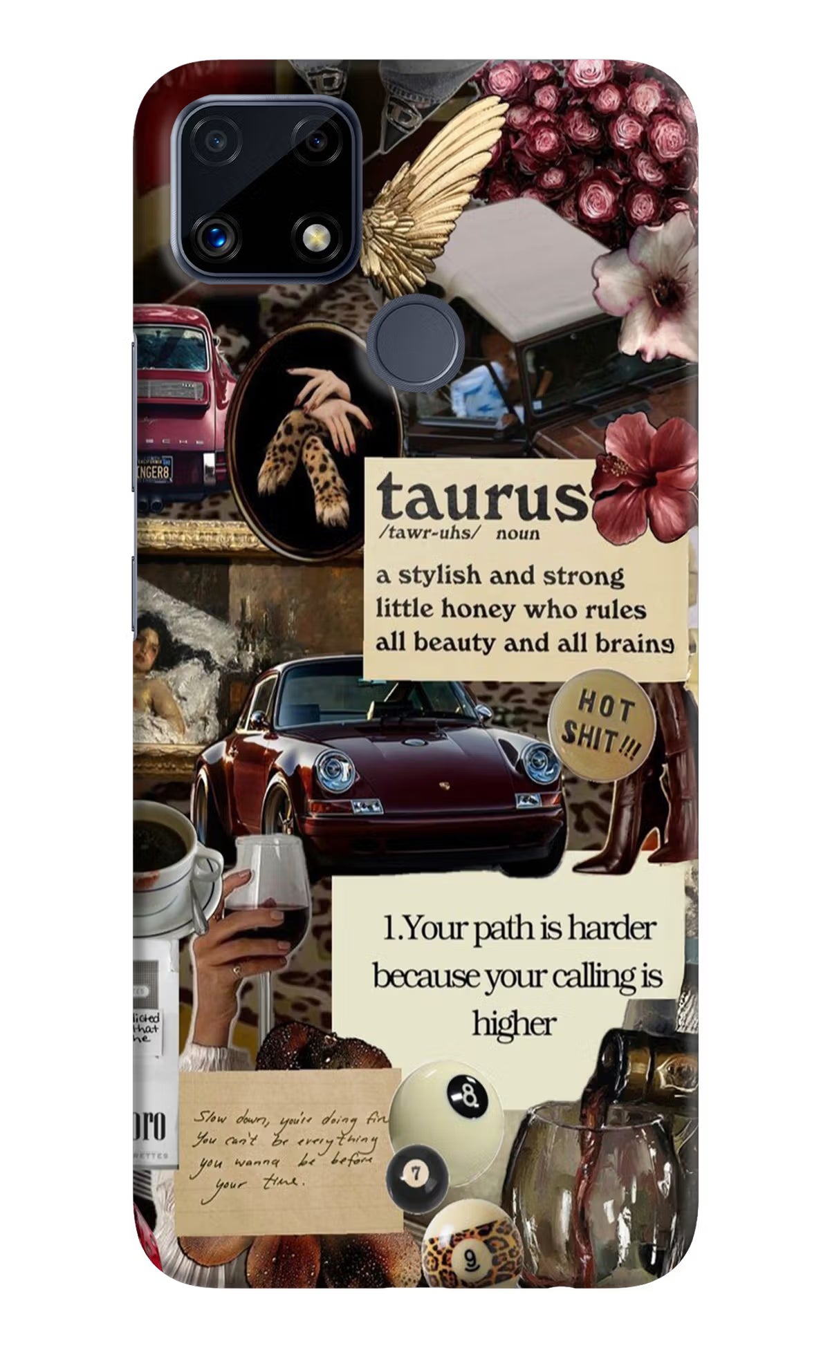 Taurus Zodiac Realme C25/C25s Hard Case Back Cover by Casekaro