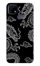 Twin Dragons Realme C25/C25s Hard Case Back Cover by Casekaro