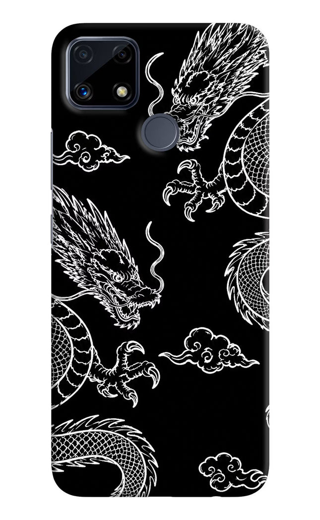 Twin Dragons Realme C25/C25s Hard Case Back Cover by Casekaro