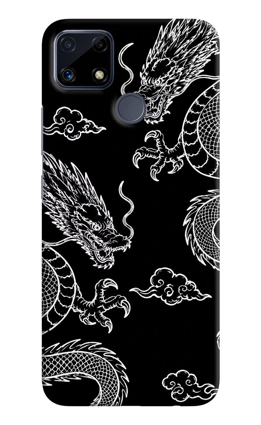 Twin Dragons Realme C25/C25s Back Cover, Hard case