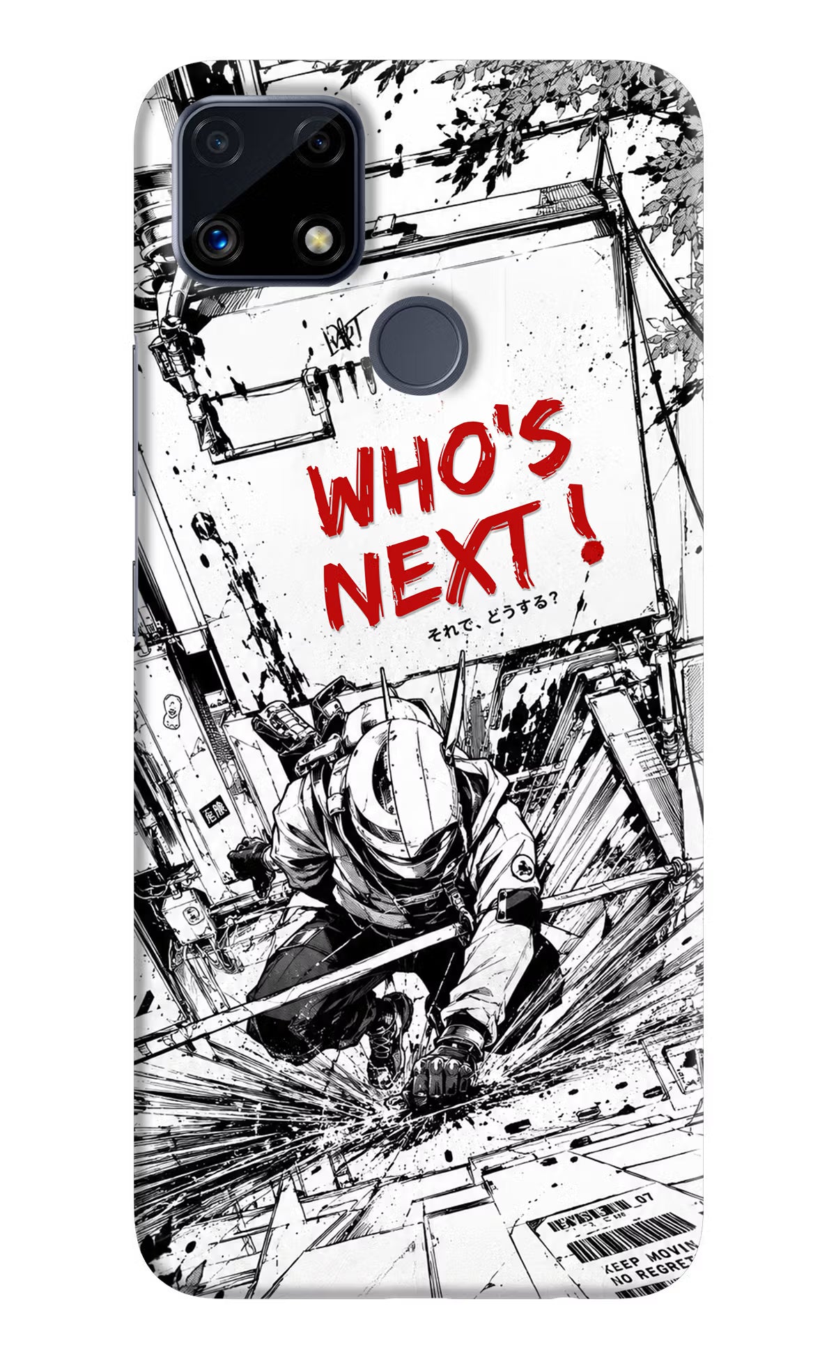 Who's Next Realme C25/C25s Hard Case Back Cover by Casekaro