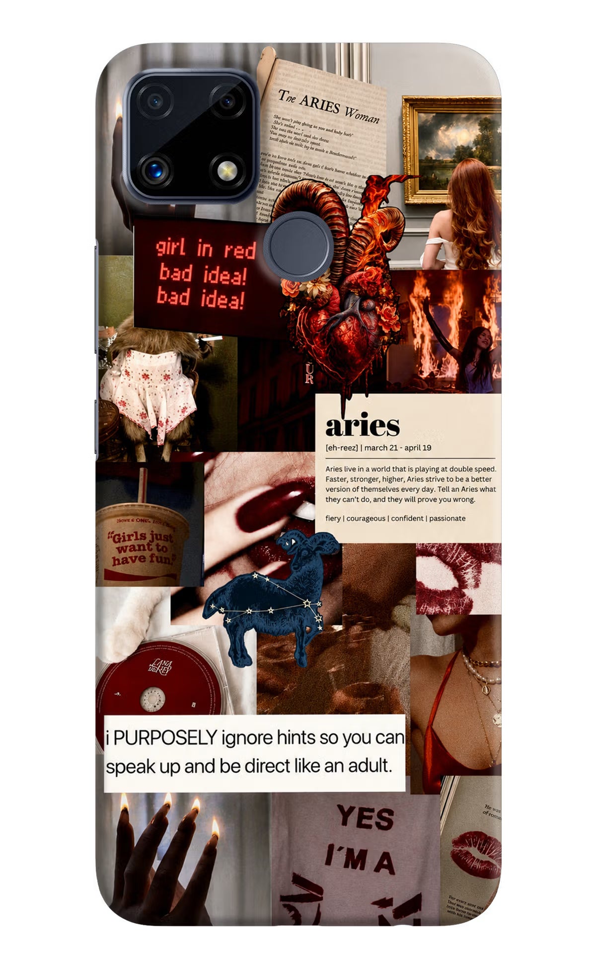 Zodiac Aries Realme C25/C25s Back Cover