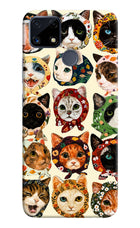 Cool Cat Realme C25/C25s Hard Case Back Cover by Casekaro