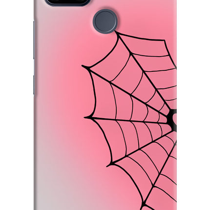 Pink Web Realme C25/C25s Hard Case Back Cover by Casekaro