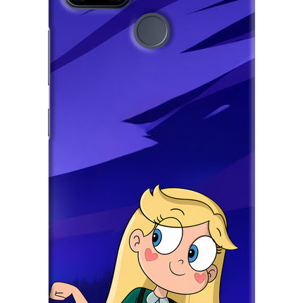 Star Glow Realme C25/C25s Hard Case Back Cover by Casekaro