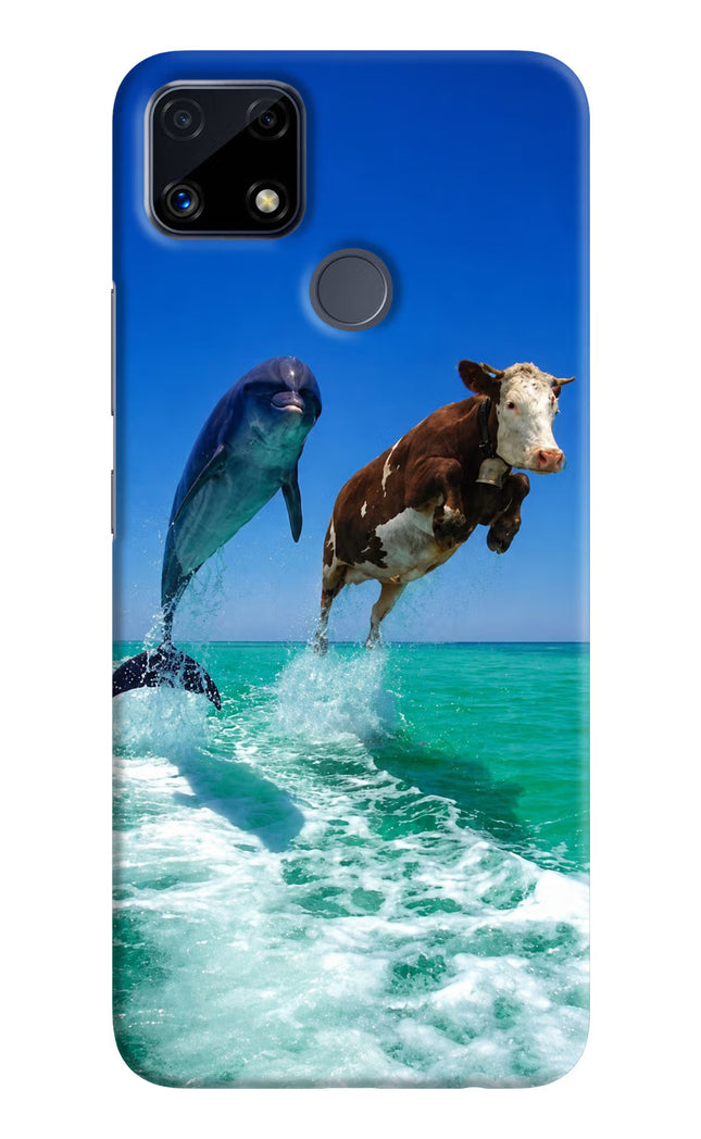 Dolphin vs Cow Realme C25/C25s Hard Case Back Cover by Casekaro