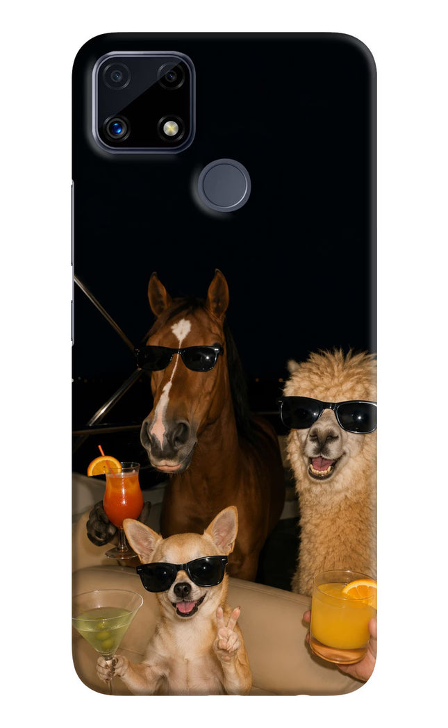 Party Squad Realme C25/C25s Hard Case Back Cover by Casekaro