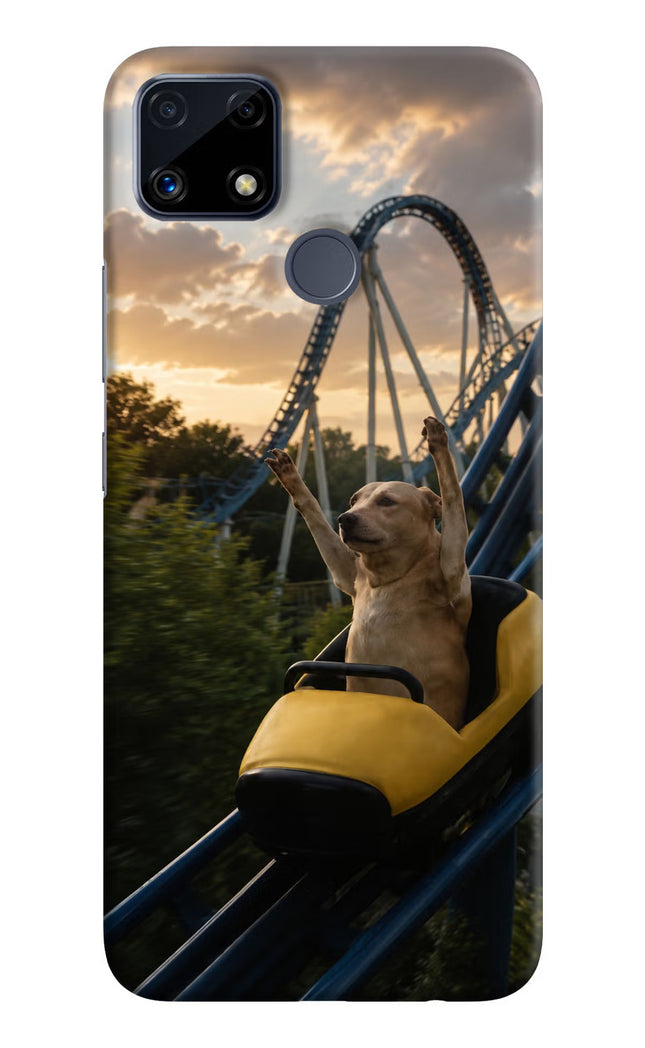 Rollercoaster Dog Realme C25/C25s Hard Case Back Cover by Casekaro