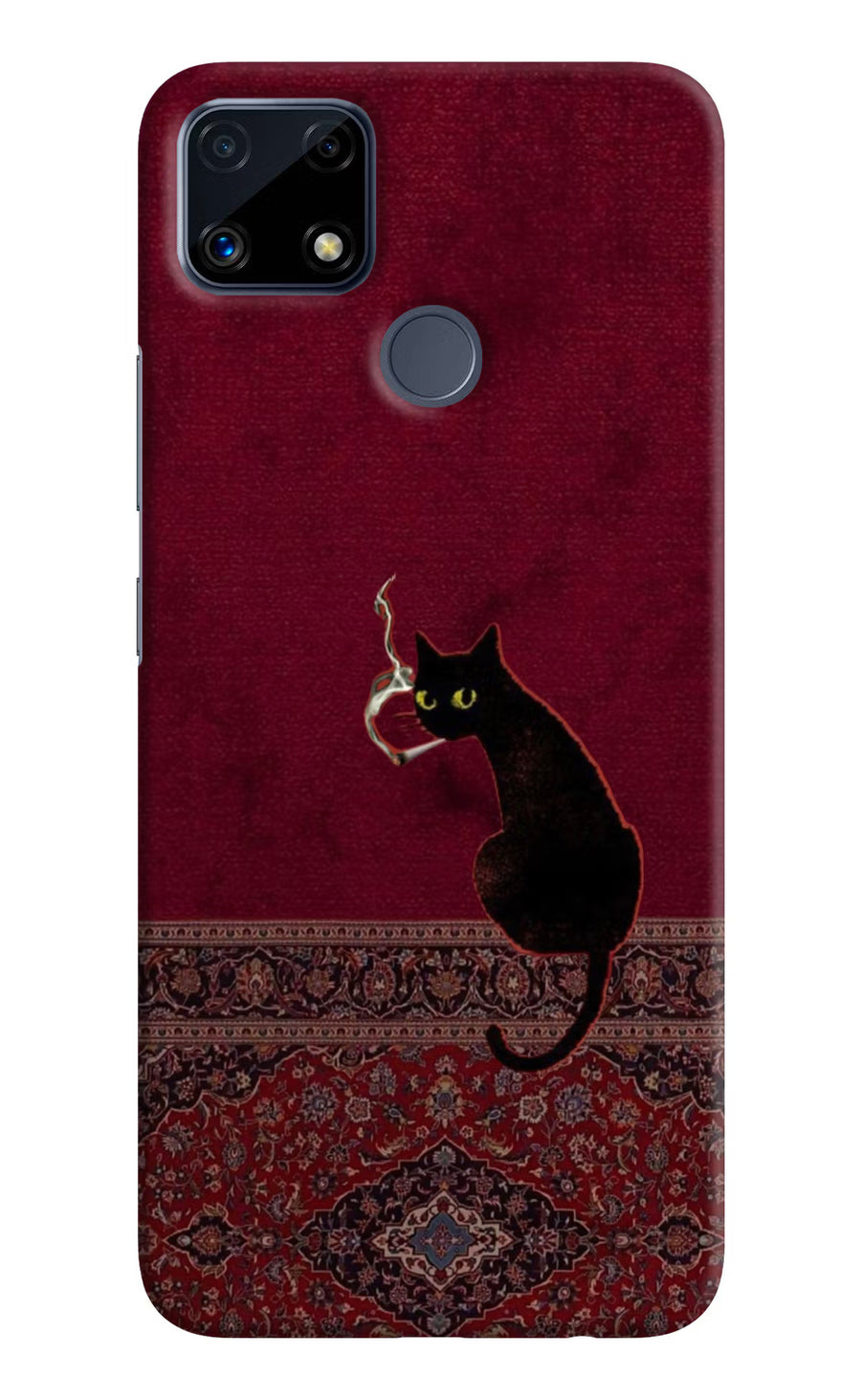 Midnight Cat Realme C25/C25s Back Cover, Hard case