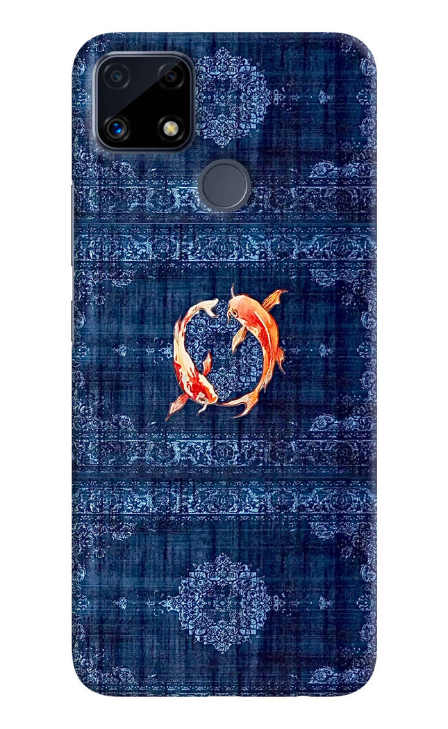 Koi Blue Realme C25/C25s Hard Case Back Cover by Casekaro