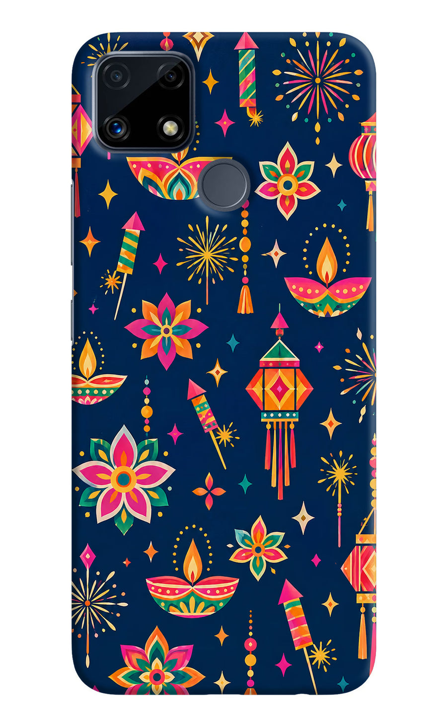 Festive Pop Realme C25/C25s Back Cover, Hard case