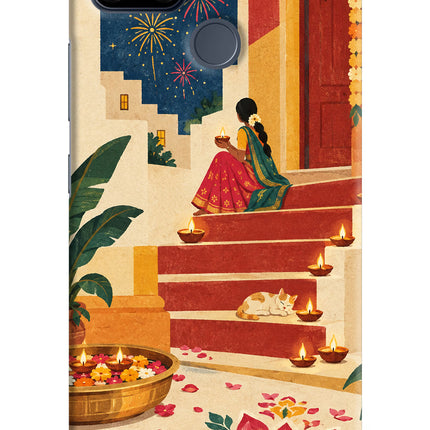Diwali Rangoli Realme C25/C25s Hard Case Back Cover by Casekaro