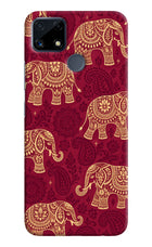 Maroon Elephant Realme C25/C25s Hard Case Back Cover by Casekaro