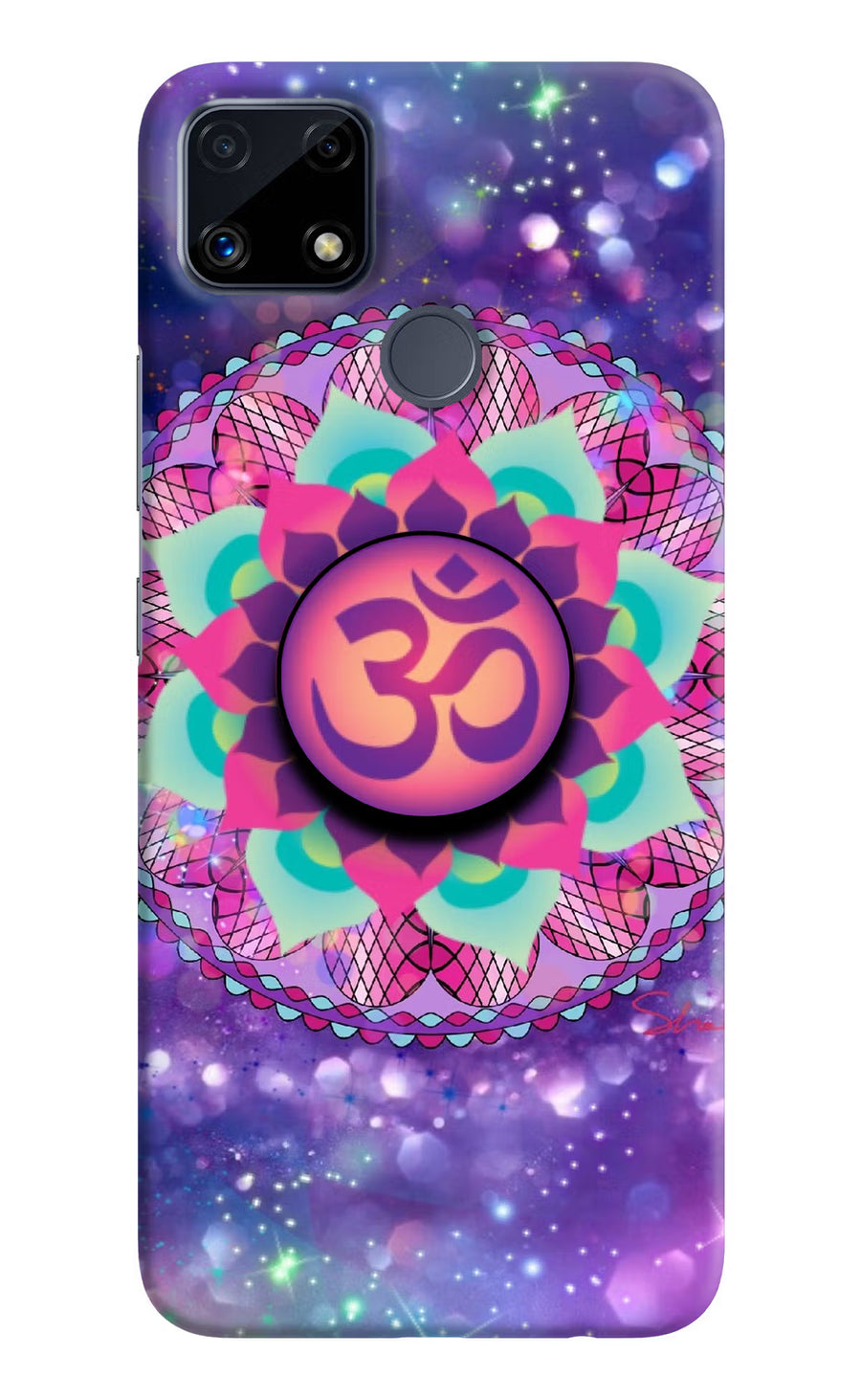Om Purple Realme C25/C25s Pop Case, Hard case