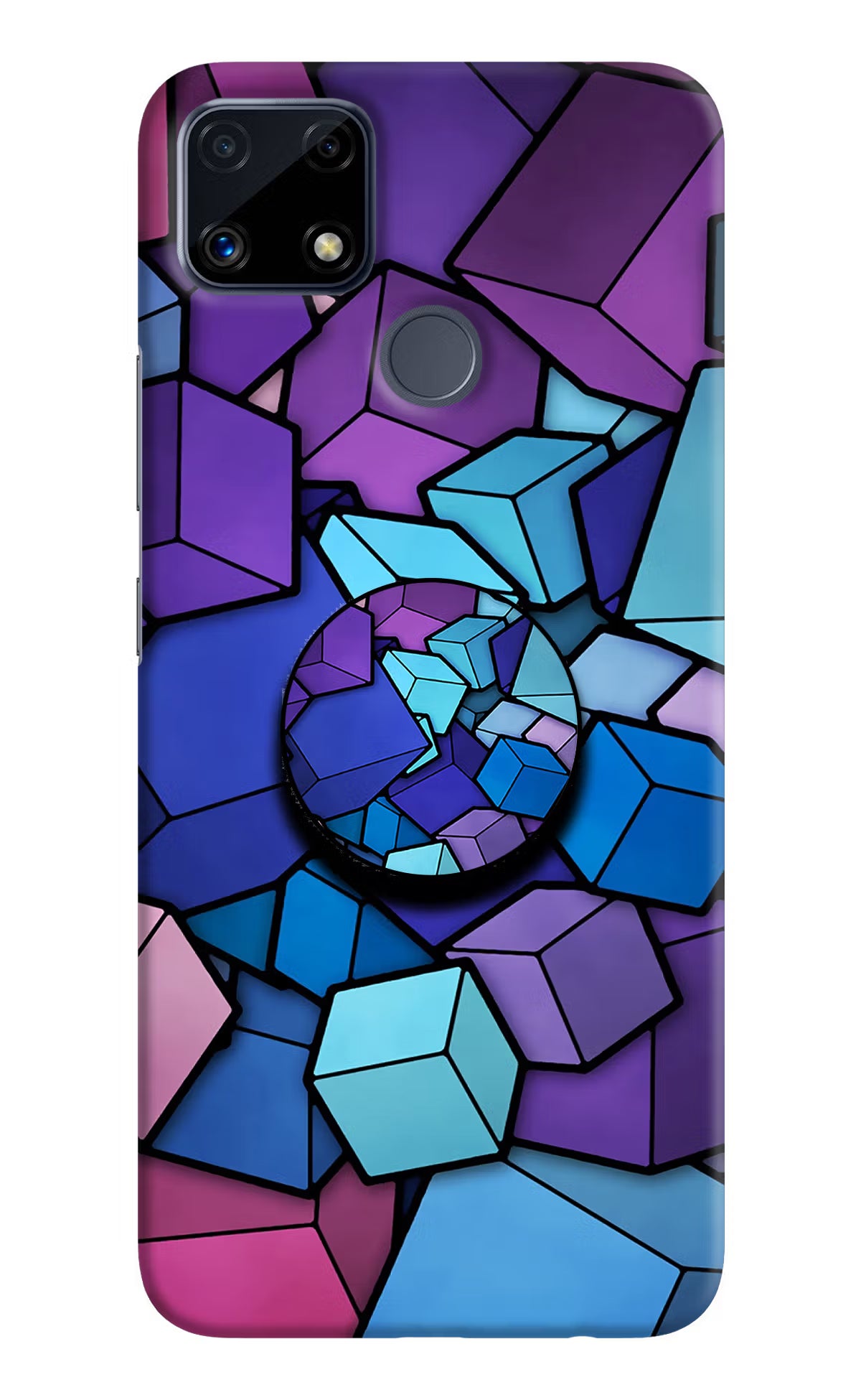 Cubic Abstract Realme C25/C25s Pop Case by Casekaro