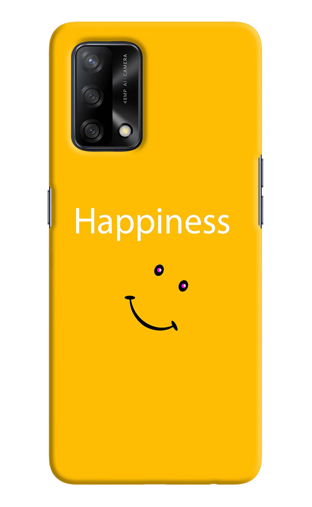 Happiness With Smiley Oppo F19/F19s Hard Case Back Cover by Casekaro