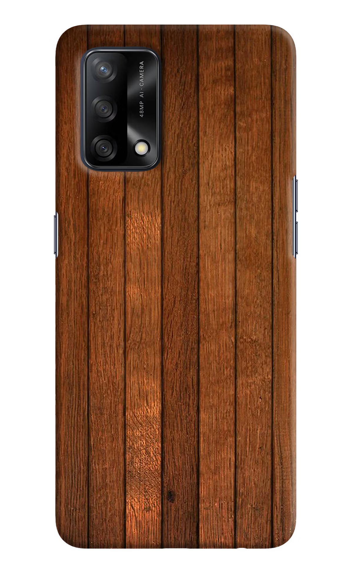 Wooden Artwork Bands Oppo F19/F19s Hard Case Back Cover by Casekaro