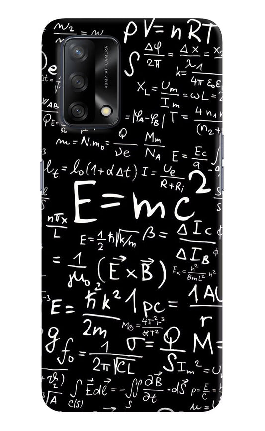Physics Formula Oppo F19/F19s Hard Case Back Cover by Casekaro
