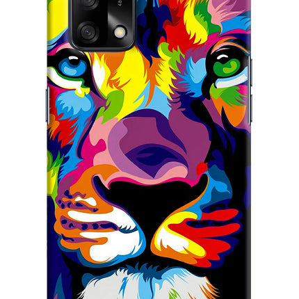 Lion Oppo F19/F19s Hard Case Back Cover by Casekaro