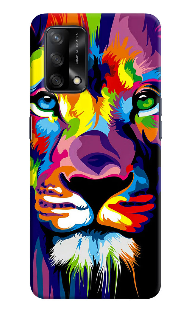 Lion Oppo F19/F19s Hard Case Back Cover by Casekaro
