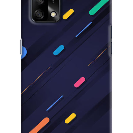Abstract Design Oppo F19/F19s Hard Case Back Cover by Casekaro
