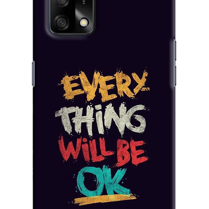 Everything Will Be Ok Oppo F19/F19s Hard Case Back Cover by Casekaro