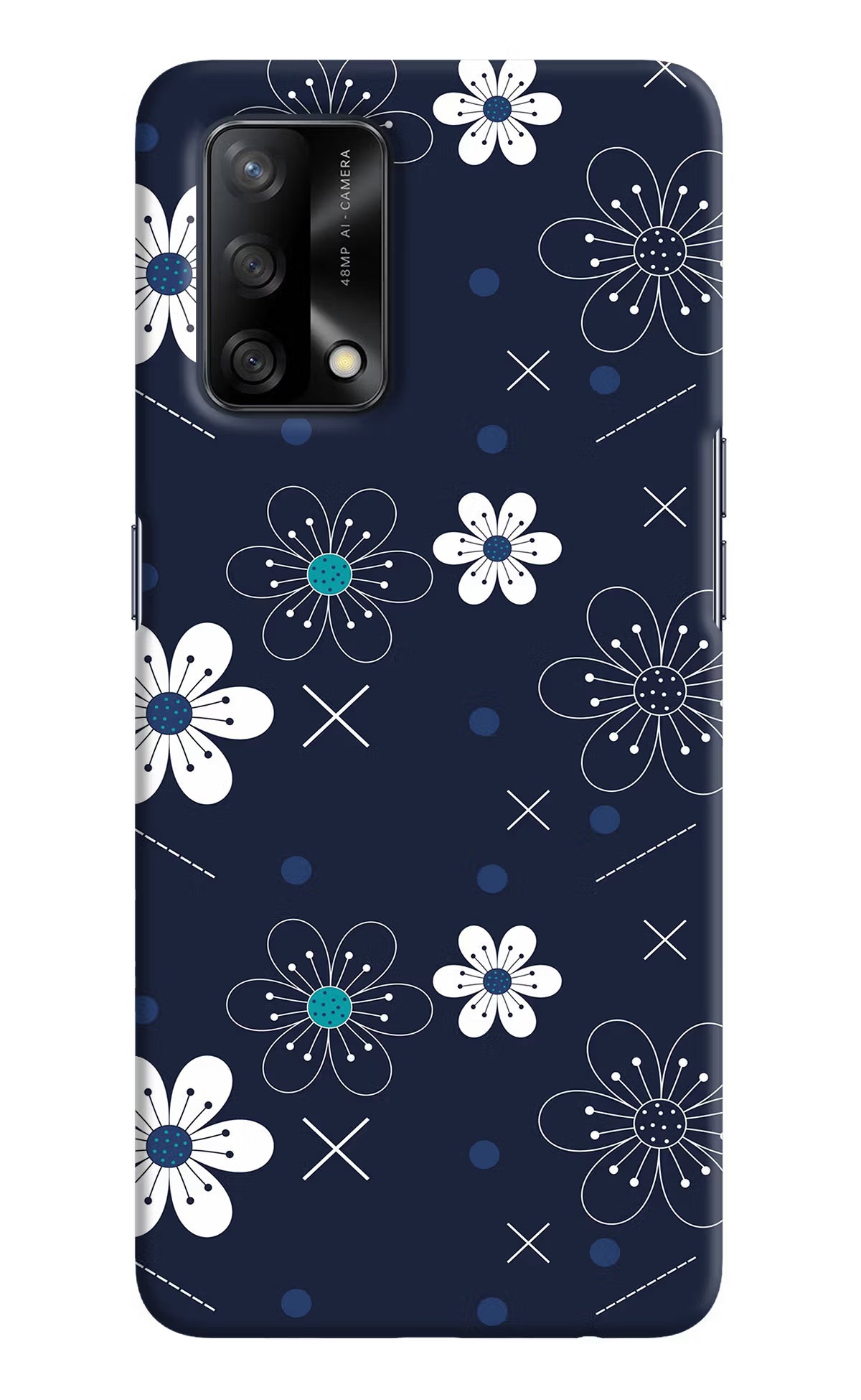 Flowers Oppo F19/F19s Hard Case Back Cover by Casekaro