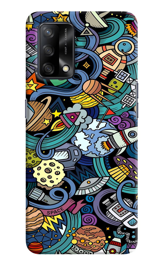 Space Abstract Oppo F19/F19s Hard Case Back Cover by Casekaro