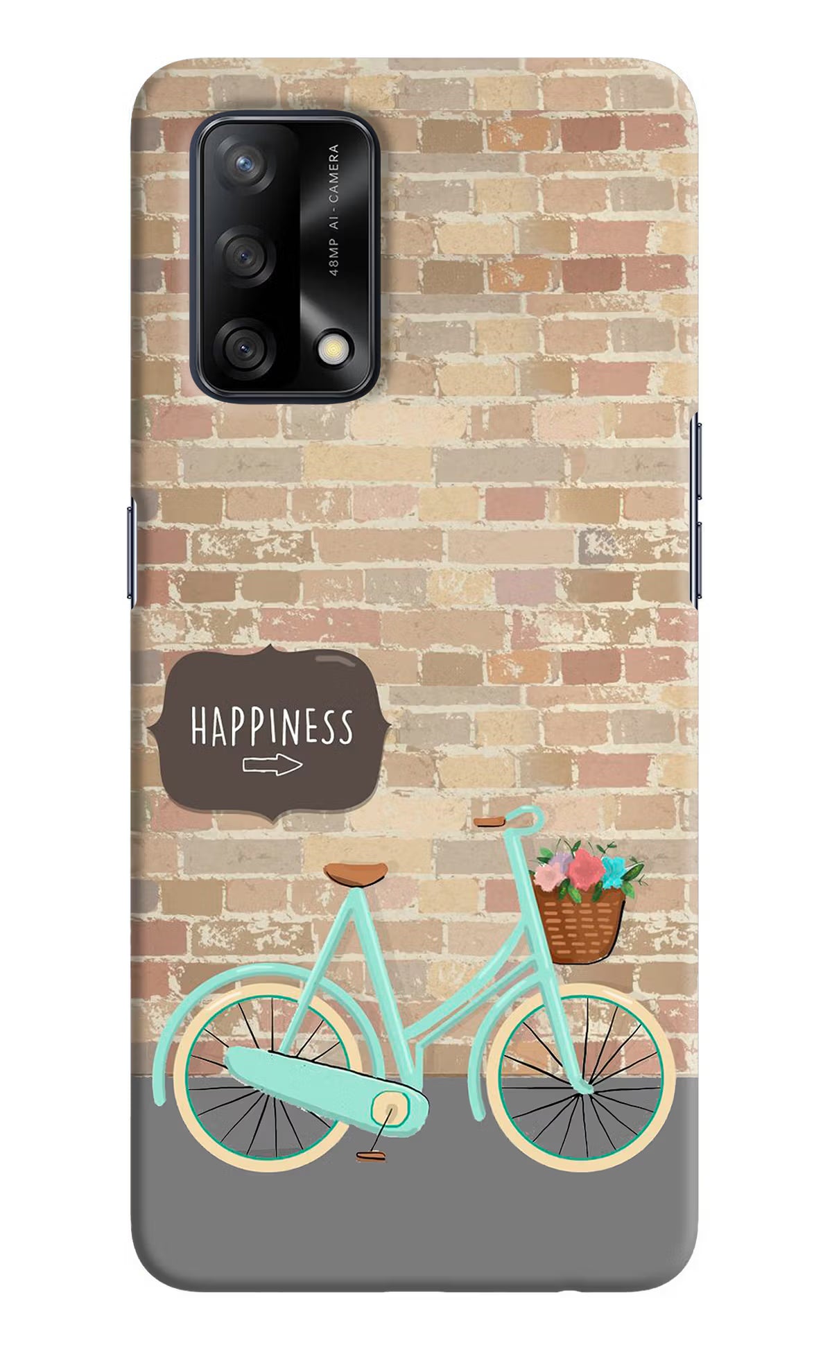 Happiness Artwork Oppo F19/F19s Hard Case Back Cover by Casekaro