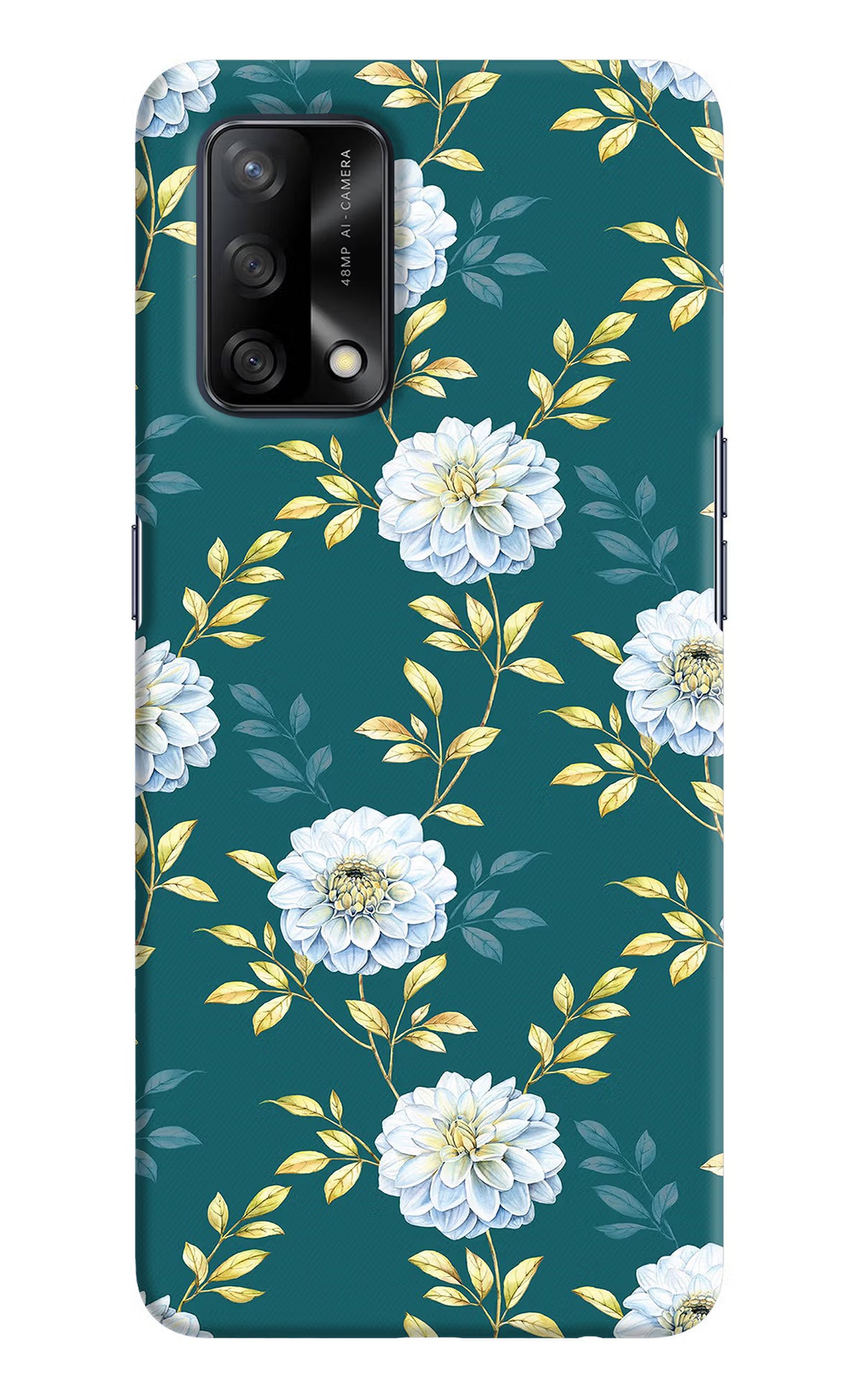 Flowers Oppo F19/F19s Hard Case Back Cover by Casekaro