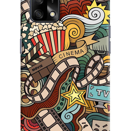 Cinema Abstract Oppo F19/F19s Hard Case Back Cover by Casekaro