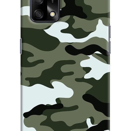 Camouflage Oppo F19/F19s Hard Case Back Cover by Casekaro