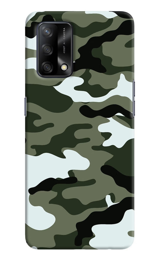 Camouflage Oppo F19/F19s Hard Case Back Cover by Casekaro