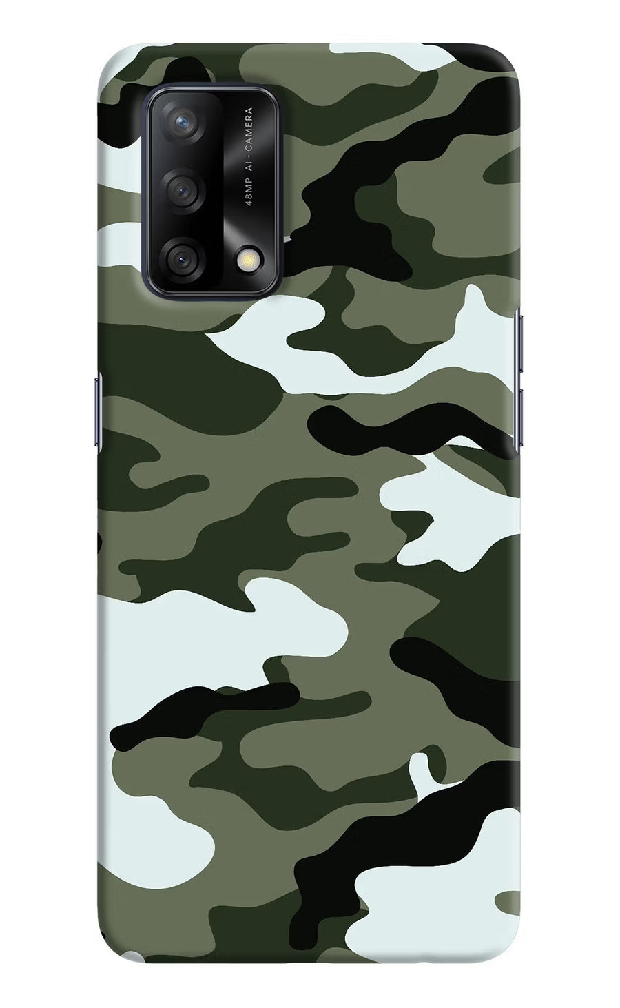Camouflage Oppo F19/F19s Back Cover, Hard case