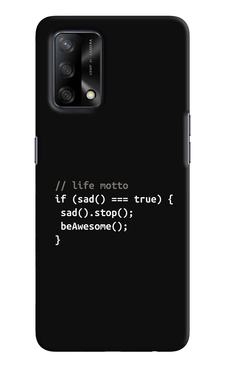 Life Motto Code Oppo F19/F19s Back Cover, Hard case