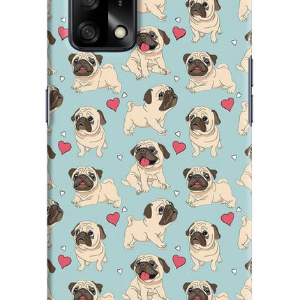 Pug Dog Oppo F19/F19s Hard Case Back Cover by Casekaro