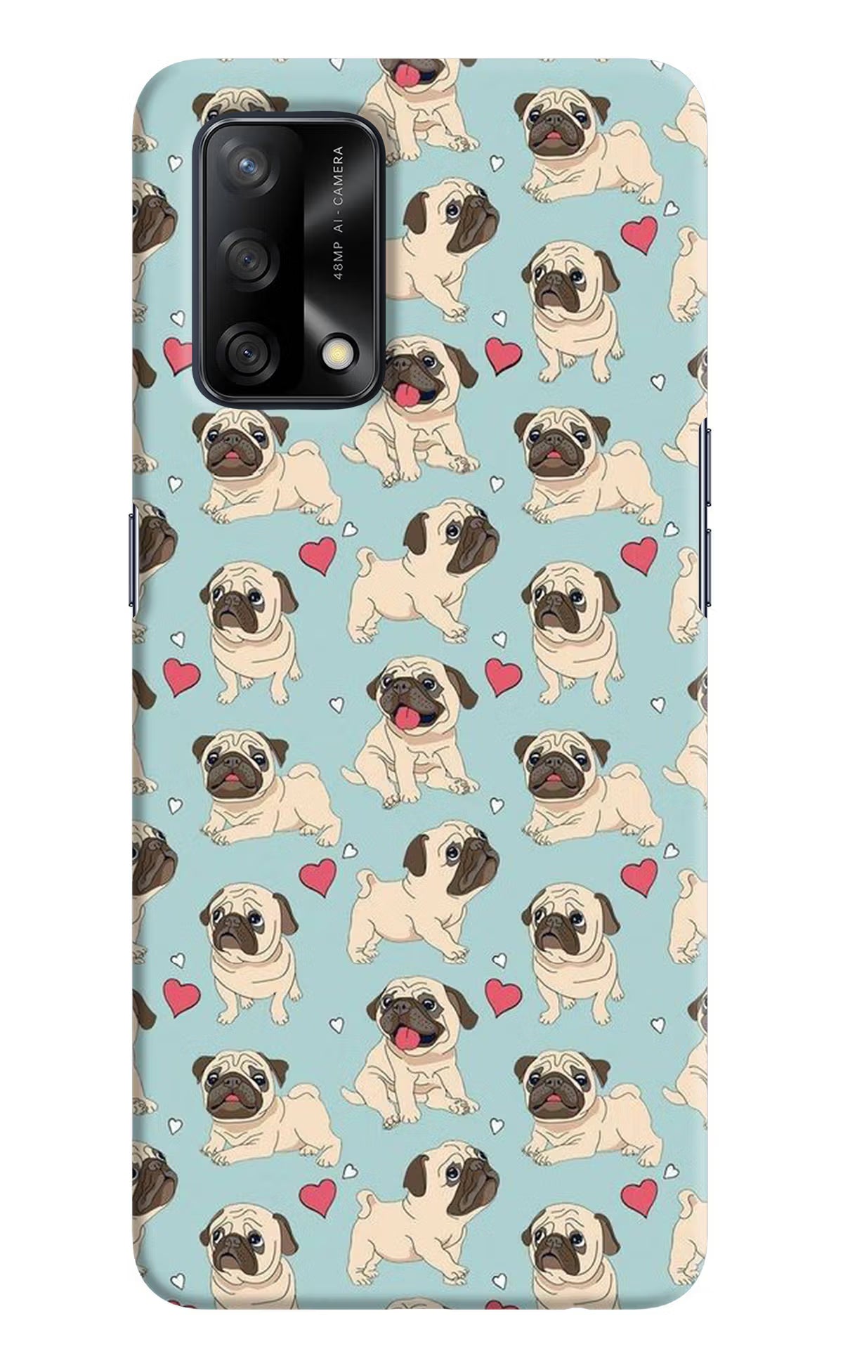 Pug Dog Oppo F19/F19s Hard Case Back Cover by Casekaro