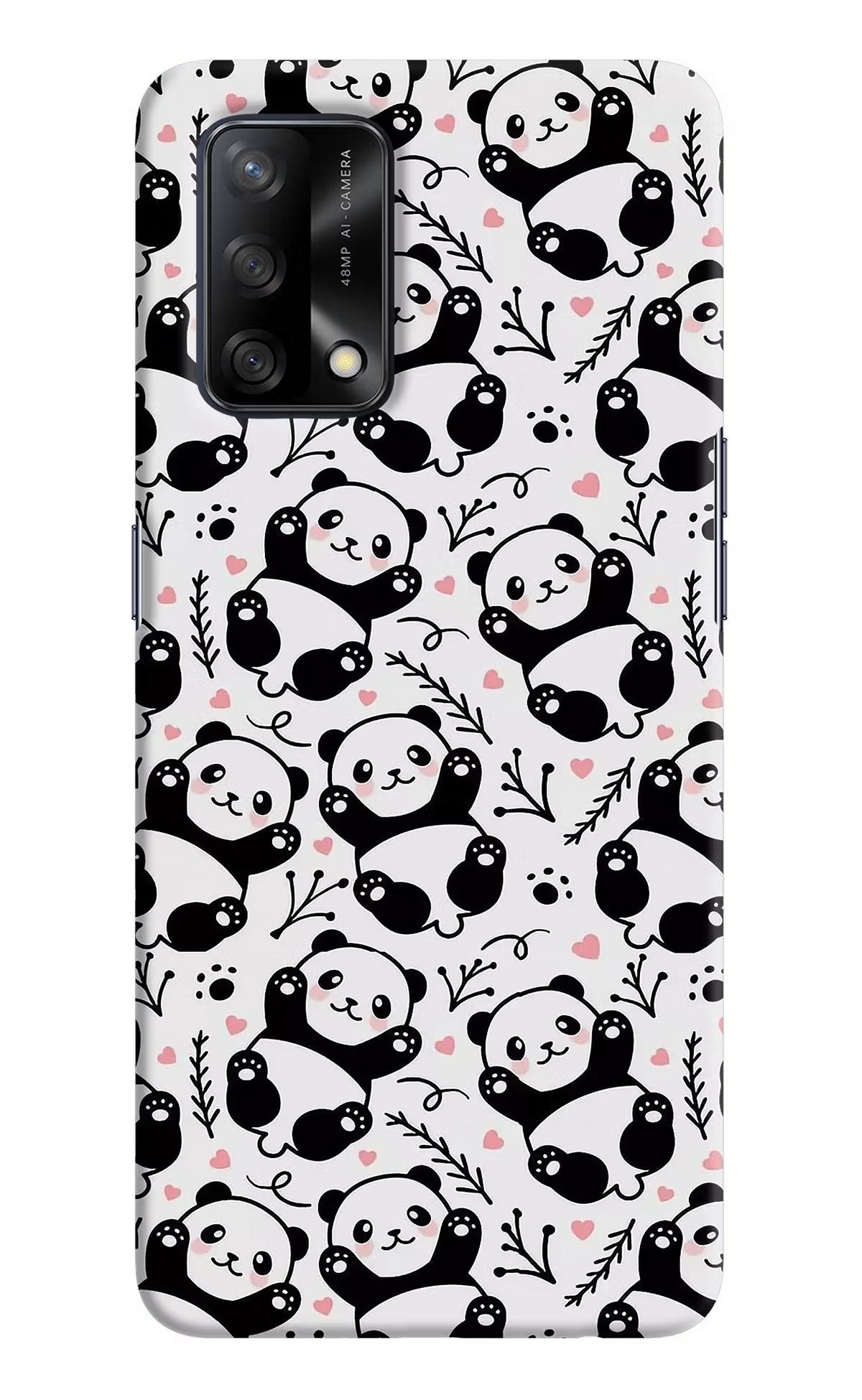 Cute Panda Oppo F19/F19s Hard Case Back Cover by Casekaro